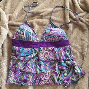3 tier bathing suit top